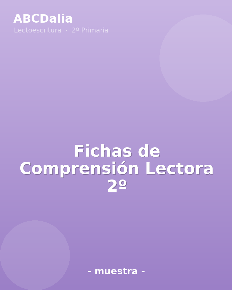 Fichas de Comprensión Lectora 2º
