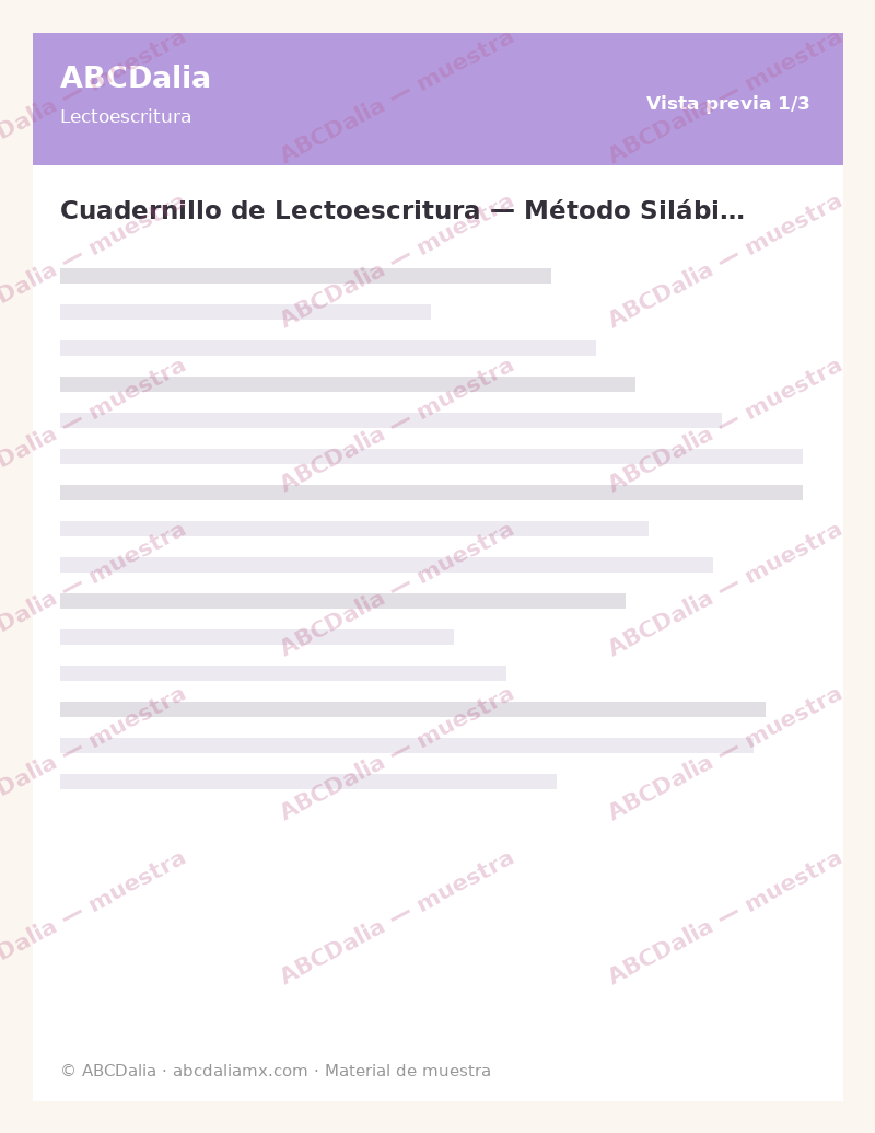 Cuadernillo de Lectoescritura — Método Silábico - Image 2