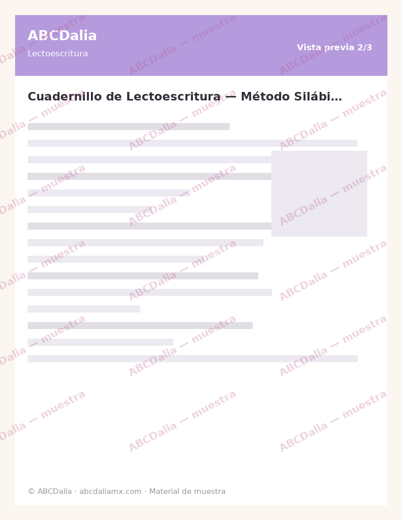 Cuadernillo de Lectoescritura — Método Silábico - Image 3