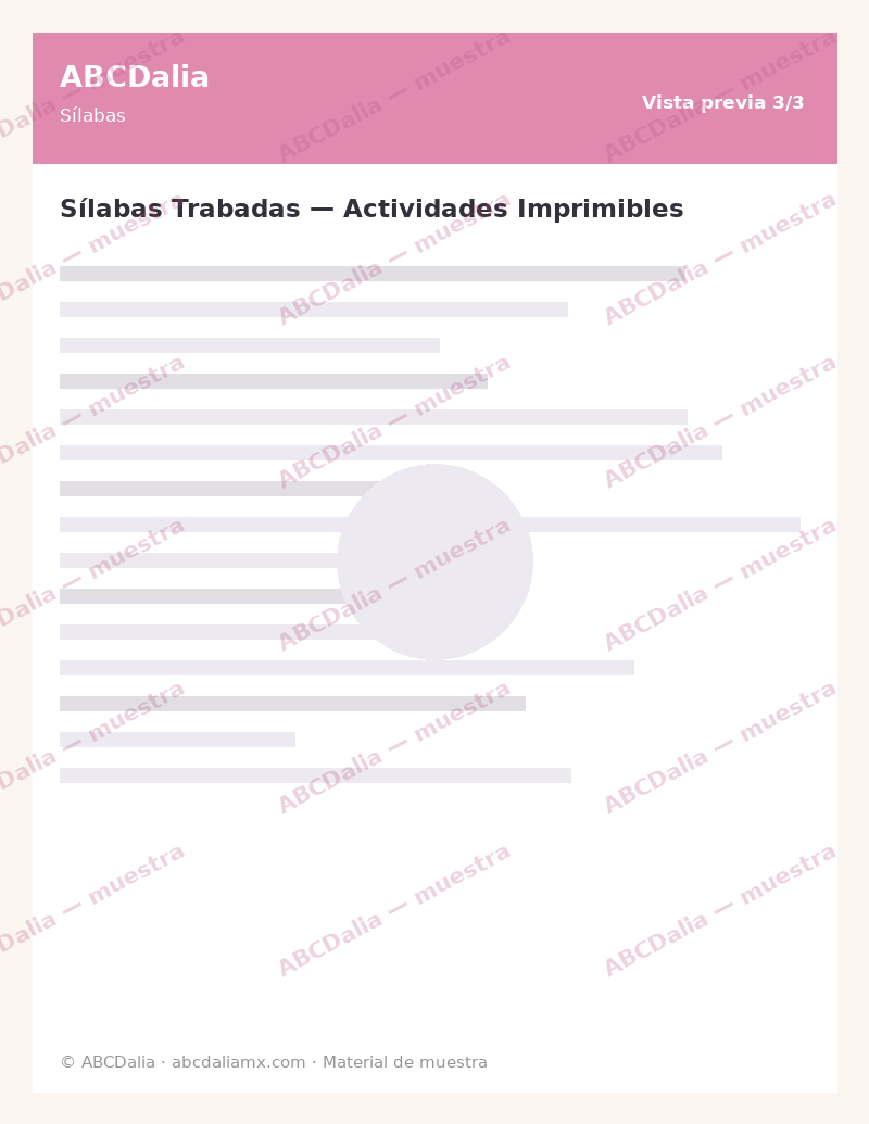 Sílabas Trabadas — Actividades Imprimibles - Image 4