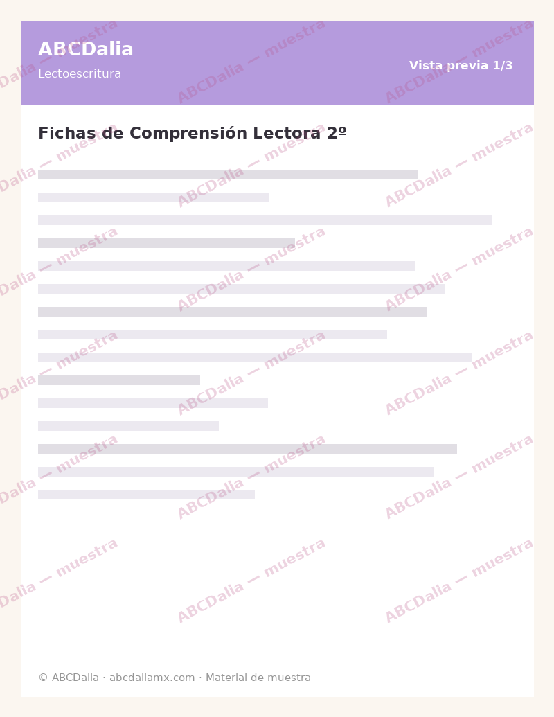 Fichas de Comprensión Lectora 2º - Image 2