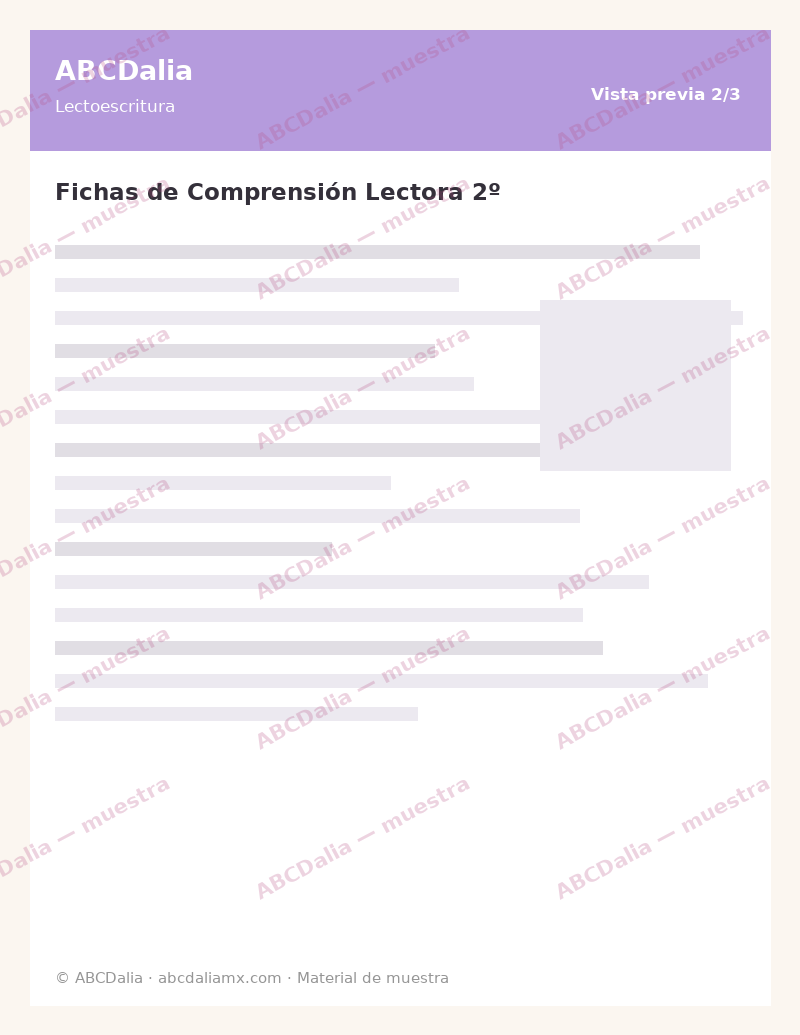 Fichas de Comprensión Lectora 2º - Image 3