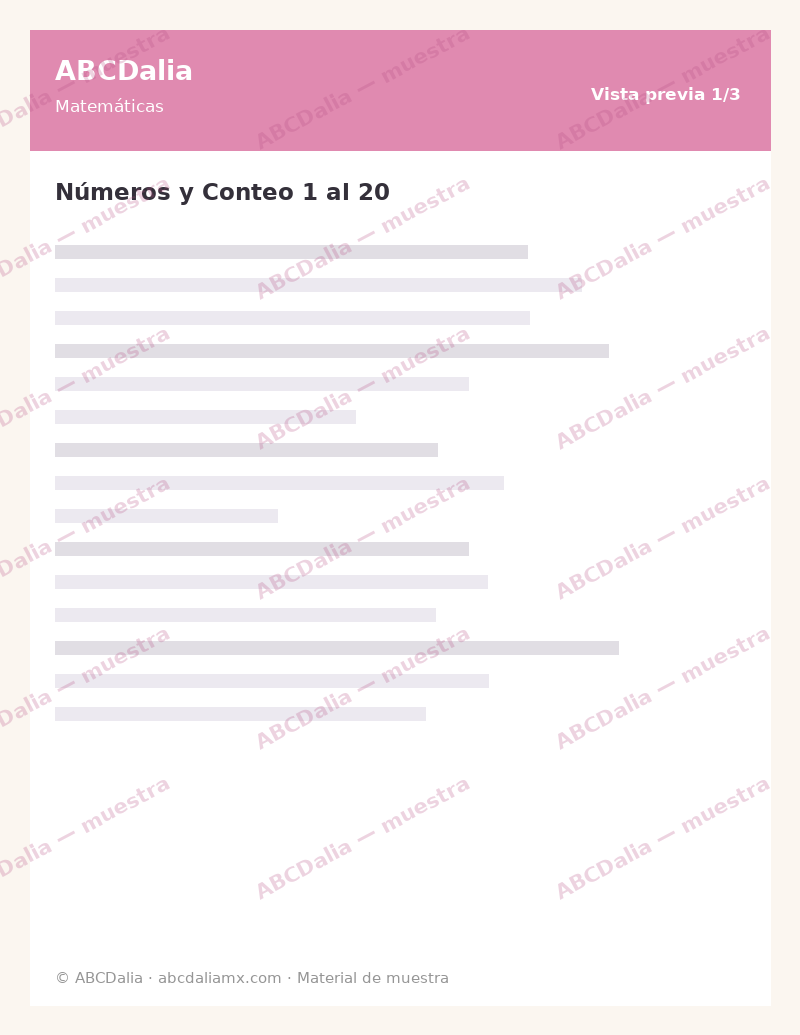 Números y Conteo 1 al 20 - Image 2